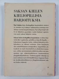 Saksan kielen kieliopillisia harjoituksia pitkää ja lyhyttä kurssia varten