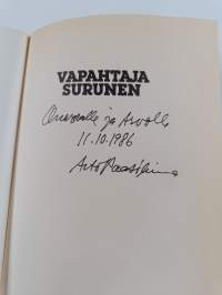 Vapahtaja Surunen (signeerattu, tekijän omiste)