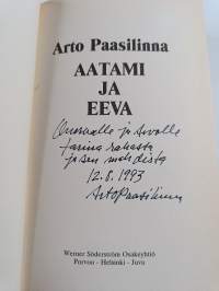 Aatami ja Eeva (signeerattu, tekijän omiste)