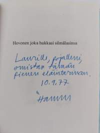 Hevonen joka hukkasi silmälasinsa (signeerattu, tekijän omiste)