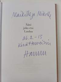 Ääni joka etsi Laulua (signeerattu, tekijän omiste)
