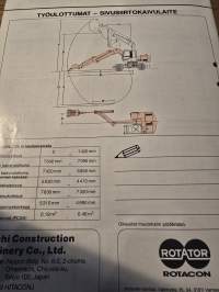 Hitachi EX 100 w ja EX 100 wd kaivuri myyntiesite.