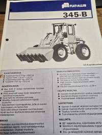 Fiat-allis 345-b kuormaaja myyntiesite