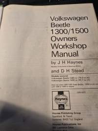 Vw beetle 1965 - 1975 owners workshop manual