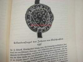 Walthari ein Deutsches Helden- und Liebeslied der Wölkerwanderungszeit -saksalainen kansantaru kansainvaellusten ajalta, saksaksi ja latinaksi