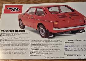 Fiat 133 myyntiesite. painos 4,1978