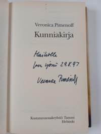 Kunniakirja (signeerattu, tekijän omiste)