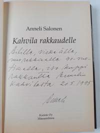 Kahvila rakkaudelle (signeerattu, tekijän omiste)