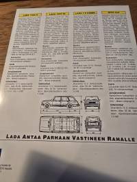 Lada 1500 S- 1600 SL, 1,5 combi ja niva 4x4 myyntiesite