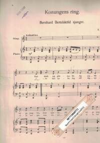 Bertelskölds sång (ur skådespelet: Konunges ring : Bernhard Bertelsköld sjungar)