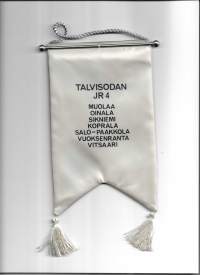 Talvisodan JR 4 Muolaa Oinala Sikniemi Koprala Salo - Paakkola Vuoksenranta Vitsaari  viiri