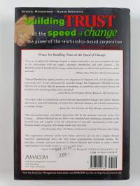 Building trust at the speed of change : the power of the relationship-based corporation