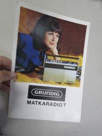 Grundig matkaradiot -myyntiesite / sales brochure