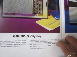 Grundig matkaradiot -myyntiesite / sales brochure