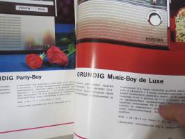 Grundig matkaradiot -myyntiesite / sales brochure