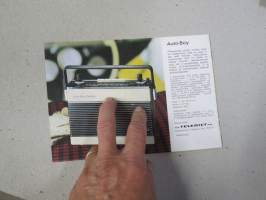 Grundig matkaradiot -myyntiesite / sales brochure