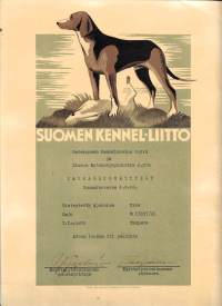 Ajokoira Raju / SuomenKennel-liitto  kunniakirja 1948