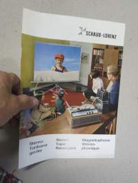 Schaub-Lorenz Stereo-Tape recorders -myyntiesite / sales brochure