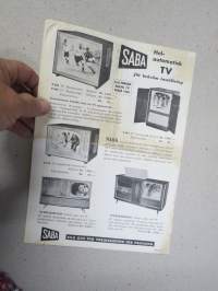 SABA Radio / TV -myyntiesite / sales brochure