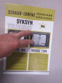 Schaub-Lorenz TV 1966 -myyntiesite / sales brochure