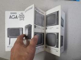 AGA TV, Radio, Stereo, HiFi 1966 -myyntiesite / sales brochure