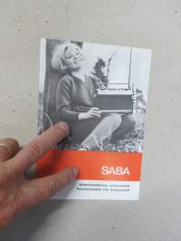SABA TV, Radio, Stereo -myyntiesite / sales brochure