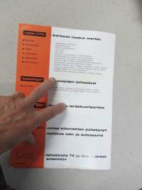 Loewe-Opta TV / Radio / Stereo (Becker autoradiot) -myyntiesite / sales brochure