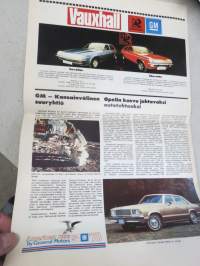 Nyströmin Autouutiset - Kevät GeMut 1978, Jyväskylän GM-piirimyyjän mainosjulkaisu (tabloid-kokoa)