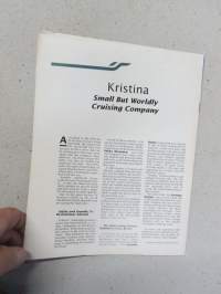 Kristinan Horisontti 1990 nr 1 Kristina Cruises -asiakaslehti