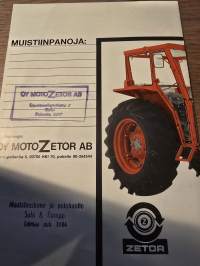 Zetor 4712, 5711, 6711 ja 8011 traktori myyntiesite