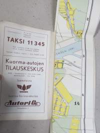 Pori kartta, katuluettelo, matkailuopas 1958