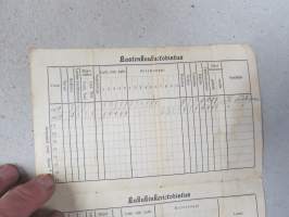 Lukutodistus - Lastenkoulutodistus, Lukukinkeritodistus Aili Matilda Tuominen, synt. 22.2.1907 -todistus vuosilta 1919-23