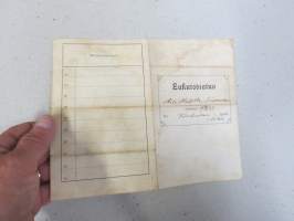 Lukutodistus - Lastenkoulutodistus, Lukukinkeritodistus Aili Matilda Tuominen, synt. 22.2.1907 -todistus vuosilta 1919-23