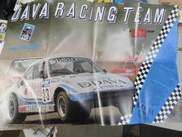 Dava Racing Team - Porsche - Seppo Niittymäki - Vauhdin Maailma keskiaukemajuliste / centerfold poster