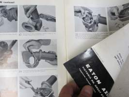 Eaton 2-Speed Axles Handbook Covering operation and maintenance of Air Shift 2-Speed Axles -kaksinopeuksisten paineilmakäyttöisten peränvaihtajien toiminta, huolto