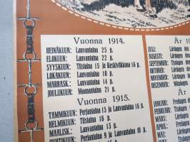 Hevosmyyjäiset Turun Hippodromilla 1914-1915 -alkuperäinen juliste, Turun Kivipaino
