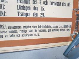 Hevosmyyjäiset Turun Hippodromilla 1914-1915 -alkuperäinen juliste, Turun Kivipaino