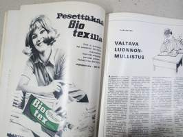 Kotiliesi 1969 nr 11, ilm. 1.6.1969, Perhematka Pohjoismaihin, Kuka maksaa kepposlaskut?, Oman pihan paratiisi rouva Rachel Kari Oulunkylä, Onni &amp; Lempi Saarinen...