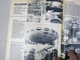 Kotiliesi 1969 nr 11, ilm. 1.6.1969, Perhematka Pohjoismaihin, Kuka maksaa kepposlaskut?, Oman pihan paratiisi rouva Rachel Kari Oulunkylä, Onni &amp; Lempi Saarinen...