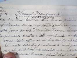 Pastori / kappalainen / vankilapappi K.S. Tommila - erä saarnoja, muistiinpanoja, kirjoitelmia ym. materiaalia noin 1895-1930 -laatikollinen (useita satoja kpl)...
