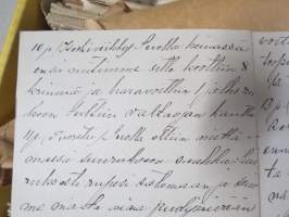 Pastori / kappalainen / vankilapappi K.S. Tommila - erä saarnoja, muistiinpanoja, kirjoitelmia ym. materiaalia noin 1895-1930 -laatikollinen (useita satoja kpl)...