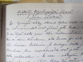 Pastori / kappalainen / vankilapappi K.S. Tommila - erä saarnoja, muistiinpanoja, kirjoitelmia ym. materiaalia noin 1895-1930 -laatikollinen (useita satoja kpl)...
