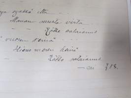 Pastori / kappalainen / vankilapappi K.S. Tommila - erä saarnoja, muistiinpanoja, kirjoitelmia ym. materiaalia noin 1895-1930 -laatikollinen (useita satoja kpl)...