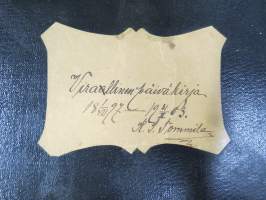 Pastori / kappalainen / vankilapappi K.S. Tommila - erä saarnoja, muistiinpanoja, kirjoitelmia ym. materiaalia noin 1895-1930 -laatikollinen (useita satoja kpl)...