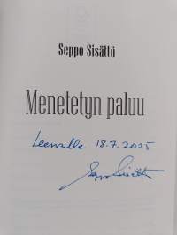 Menetetyn paluu (signeerattu, tekijän omiste)