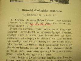 Akademiska sommarkurserna i Åbo 11 juni-31 juli 1919 -akateemiset (yliopistolliset) kesäkurssit