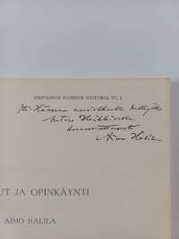 Koulut ja opinkäynti (signeerattu, tekijän omiste)
