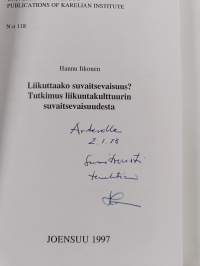 Liikuttaako suvaitsevaisuus? : tutkimus liikuntakulttuurin suvaitsevaisuudesta (signeerattu, tekijän omiste)