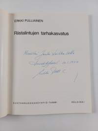 Riistalintujen tarhakasvatus (signeerattu, tekijän omiste)