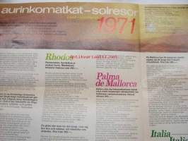 Aurinkomatkat - Solresor kesä 1971 -ennakkoesite